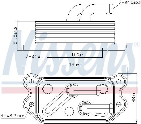 NISSENS 90716 Radiatore...