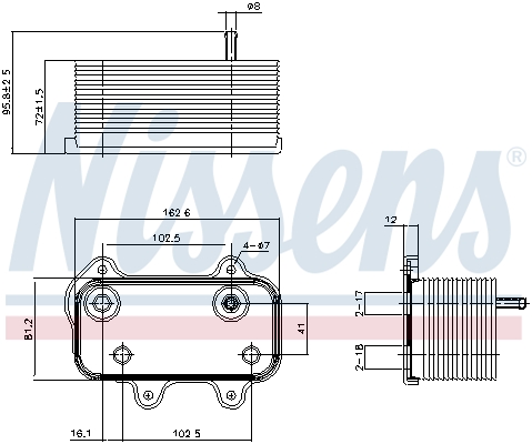 NISSENS 90753 Radiatore...