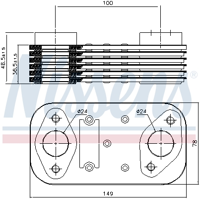 NISSENS 90754 Radiatore...
