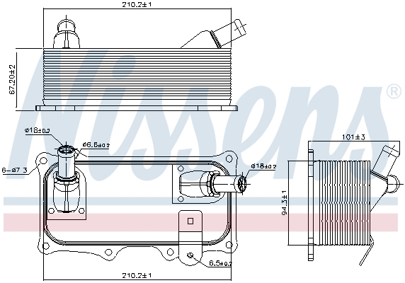 NISSENS 90785 Radiatore...