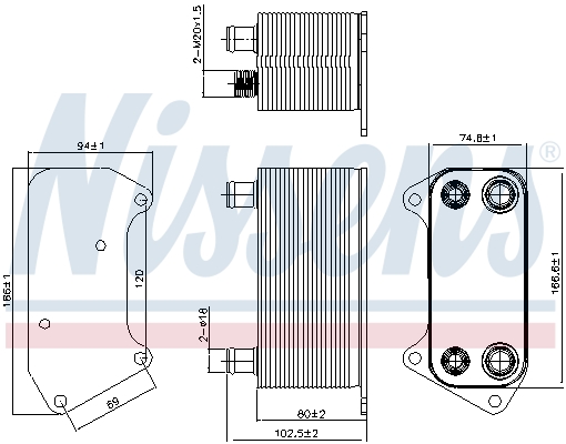 NISSENS 90792 Radiatore...