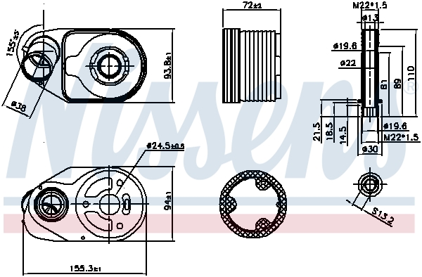 NISSENS 90796 ** FIRST FIT...