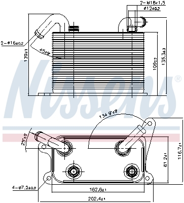 NISSENS 90841 Radiatore...