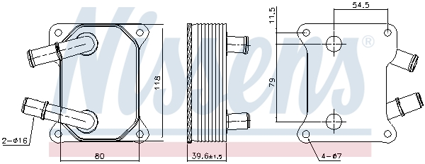 NISSENS 90897 Radiatore...