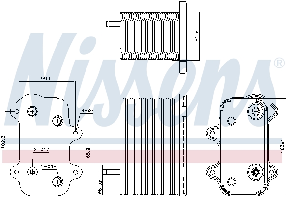 NISSENS 90938 Radiatore...