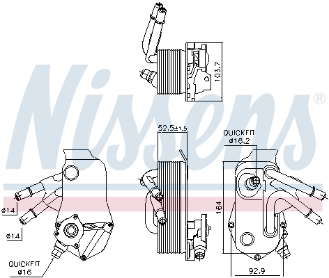 NISSENS 91224 маслен...