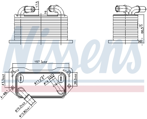NISSENS 91237 Radiatore...