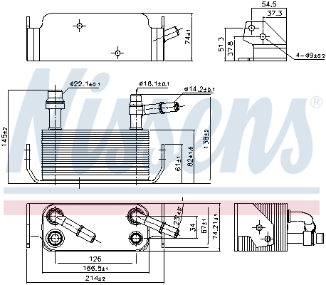 NISSENS 91280 маслен...