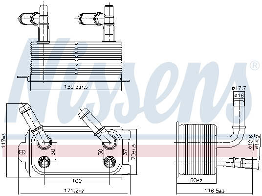 NISSENS 91300 маслен...