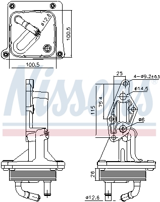 NISSENS 91375 маслен...