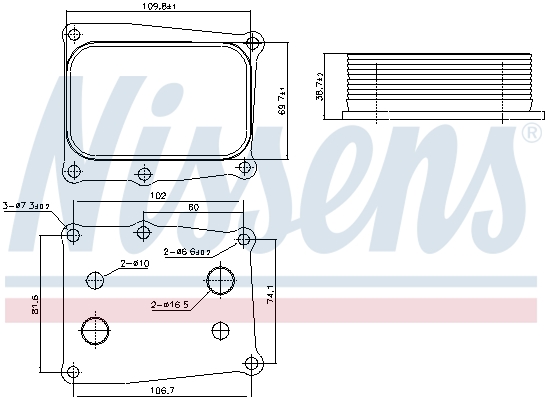 NISSENS 91377 Radiatore...