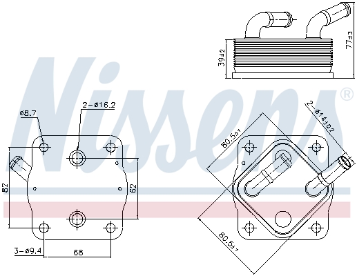 NISSENS 91378 Radiatore...