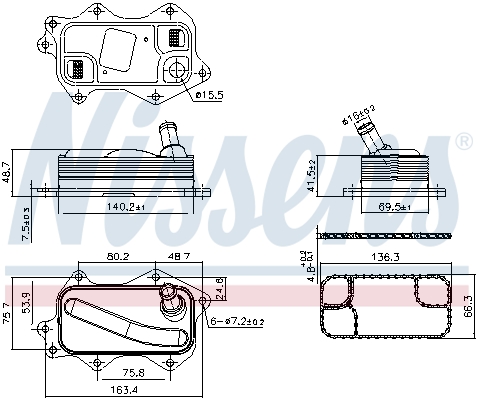 NISSENS 91380 маслен...