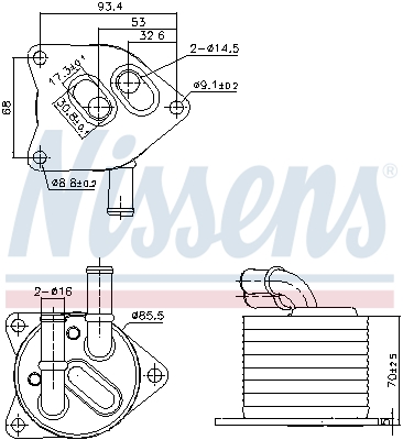 NISSENS 91396 маслен...