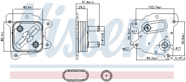 NISSENS 91436 Radiatore...