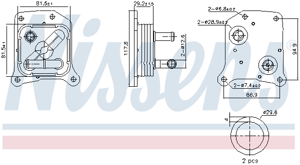 NISSENS 91438 Radiatore...