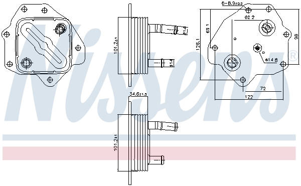 NISSENS 91443 Radiatore...