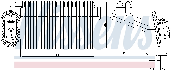 NISSENS 92322 изпарител,...