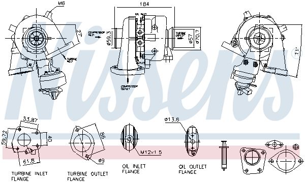 NISSENS 93943 ** FIRST FIT ** Υπερπληρωτής, υπερπλήρωση for CHEVROLET