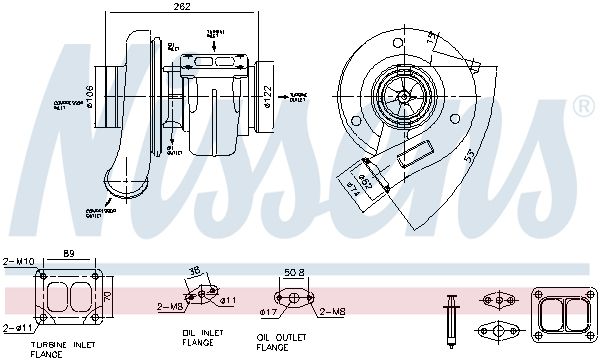 NISSENS 93989 ** FIRST FIT ** Υπερπληρωτής, υπερπλήρωση for VOLVO