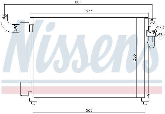 NISSENS 940003 кондензатор,...