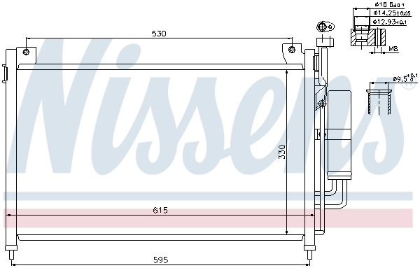 NISSENS 940033 кондензатор,...