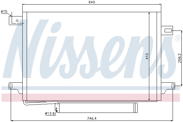 NISSENS 940054 кондензатор,...