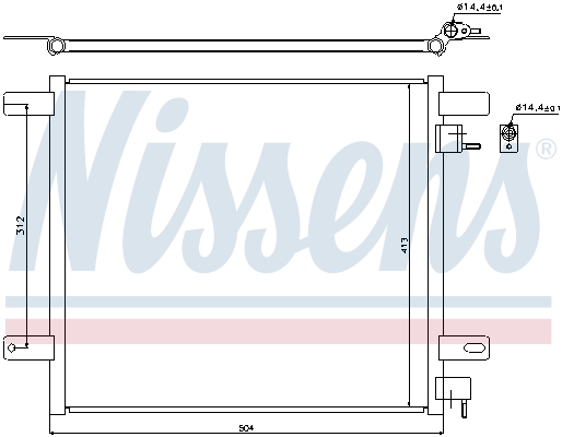 NISSENS 940060 кондензатор,...