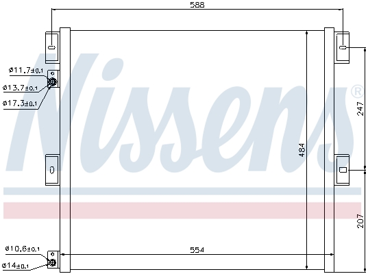 NISSENS 940075 кондензатор,...