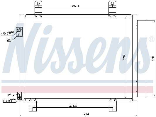 NISSENS 940122 кондензатор,...