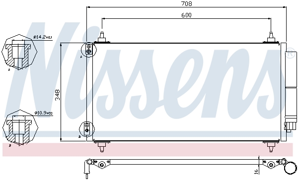 NISSENS 940146 кондензатор,...