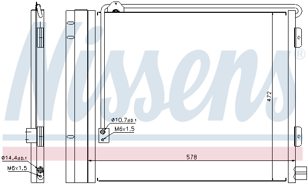 NISSENS 940179 кондензатор,...