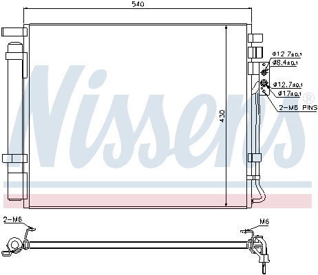 NISSENS 940272 кондензатор,...