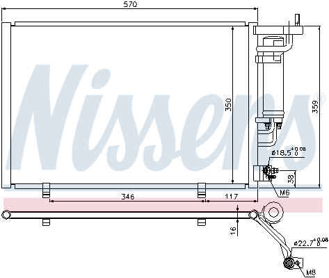 NISSENS 940286 кондензатор,...