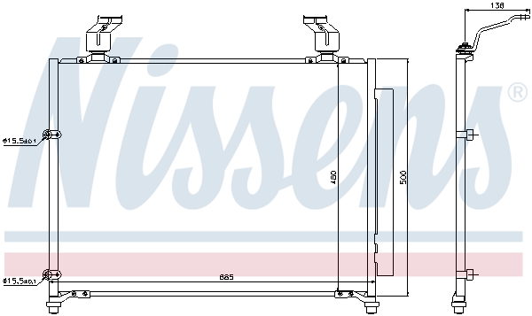 NISSENS 940295 кондензатор,...