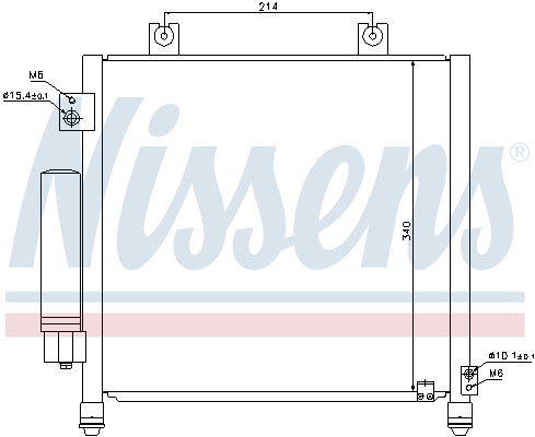 NISSENS 940302 кондензатор,...