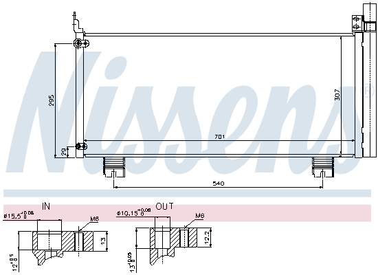 NISSENS 940344 кондензатор,...