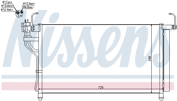 NISSENS 940350 кондензатор,...