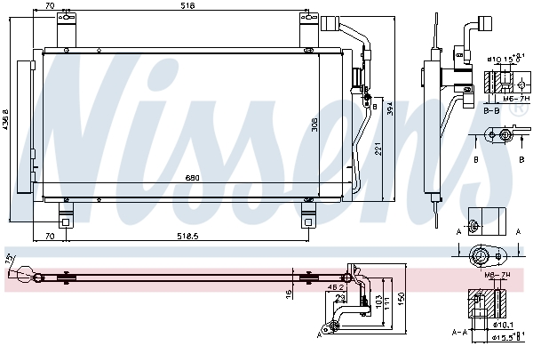 NISSENS 940352 кондензатор,...