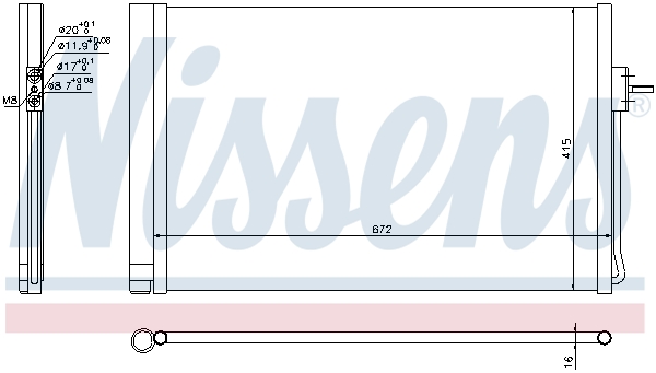 NISSENS 940364 кондензатор,...