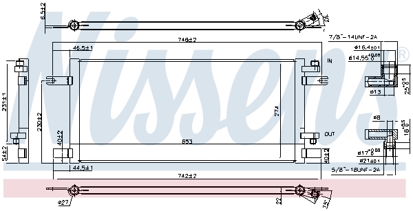 NISSENS 940376 кондензатор,...