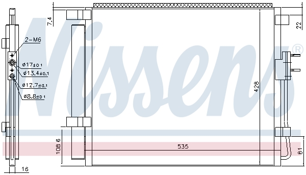 NISSENS 940391 кондензатор,...