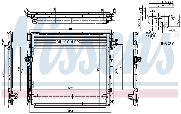 NISSENS 940394 кондензатор,...