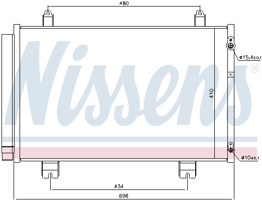 NISSENS 940434 кондензатор,...