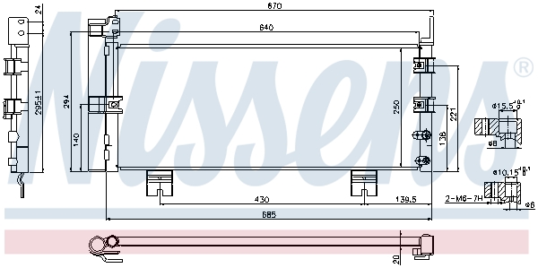 NISSENS 940450 кондензатор,...