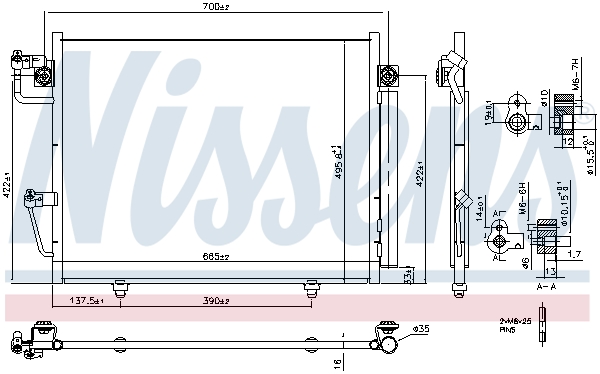 NISSENS 940473 кондензатор,...