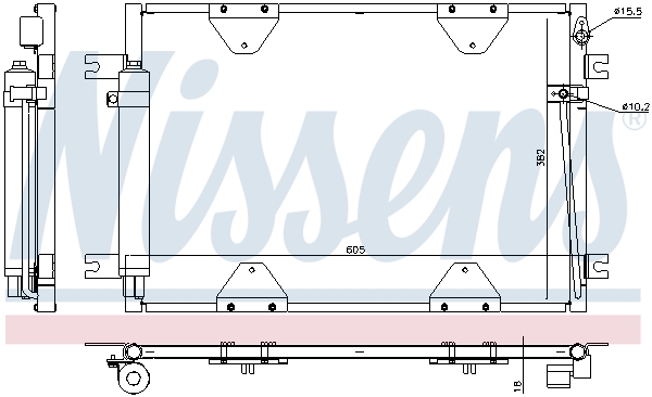 NISSENS 940505 кондензатор,...