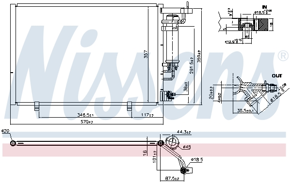 NISSENS 940524 кондензатор,...