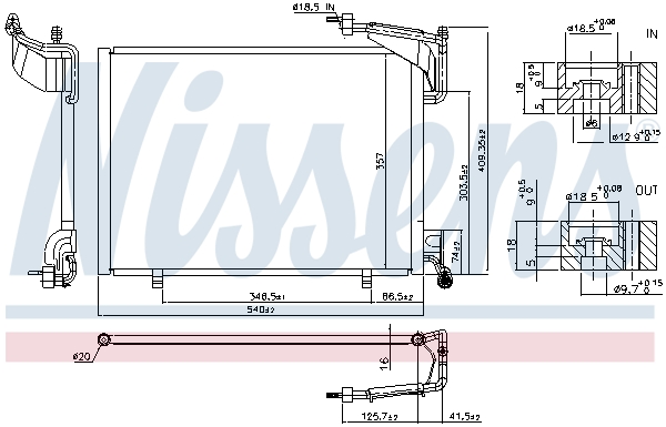 NISSENS 940528 кондензатор,...