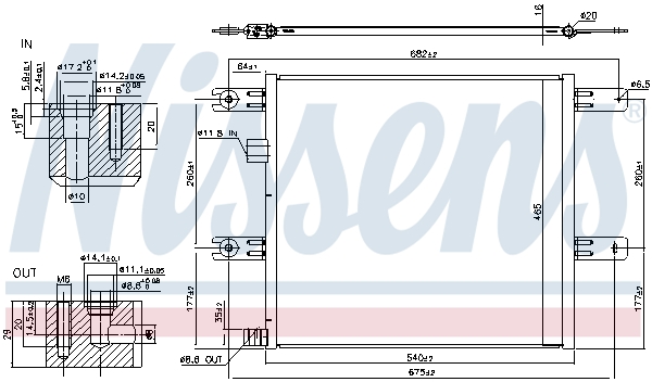 NISSENS 940541 кондензатор,...